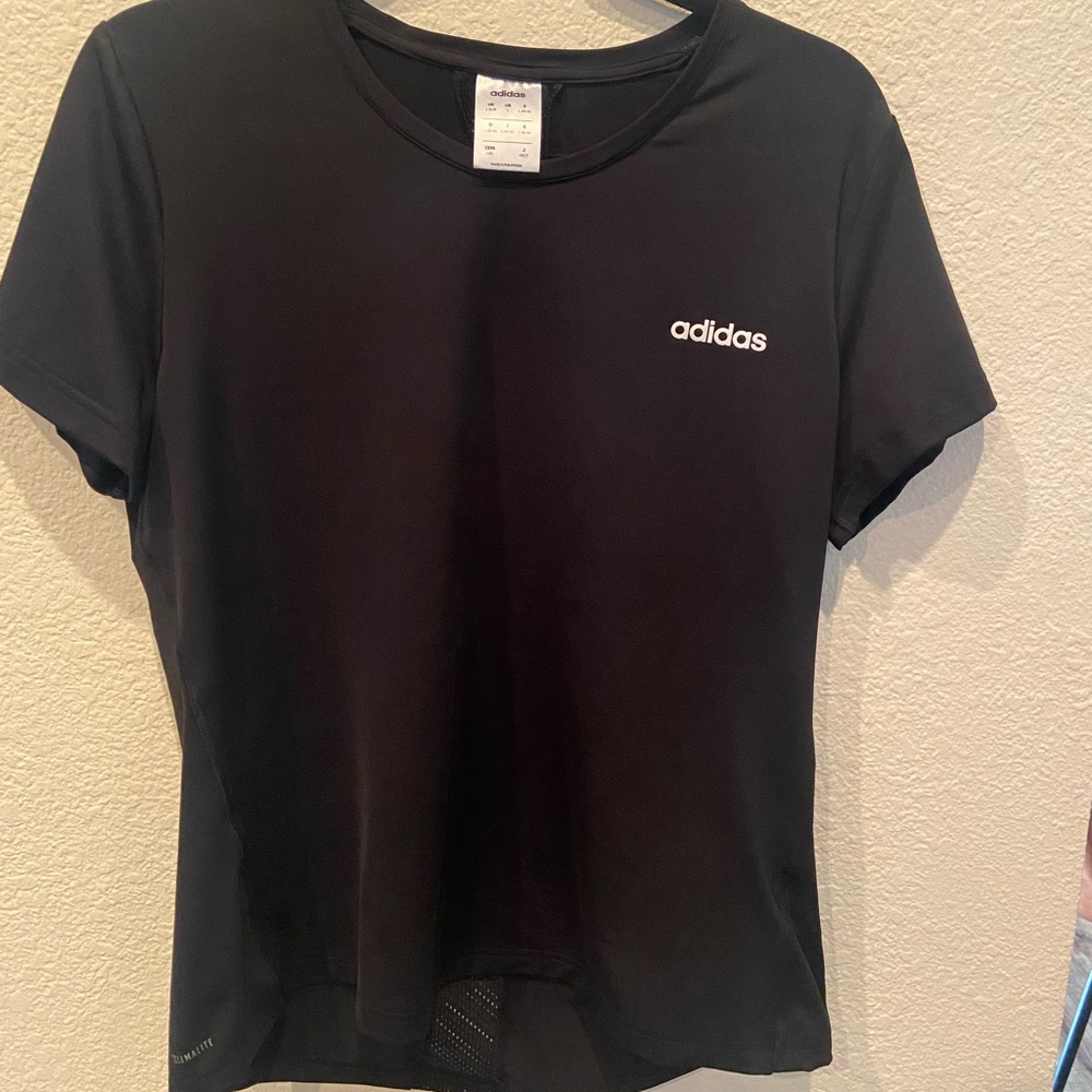 Adidas black workout Tee, size Large.